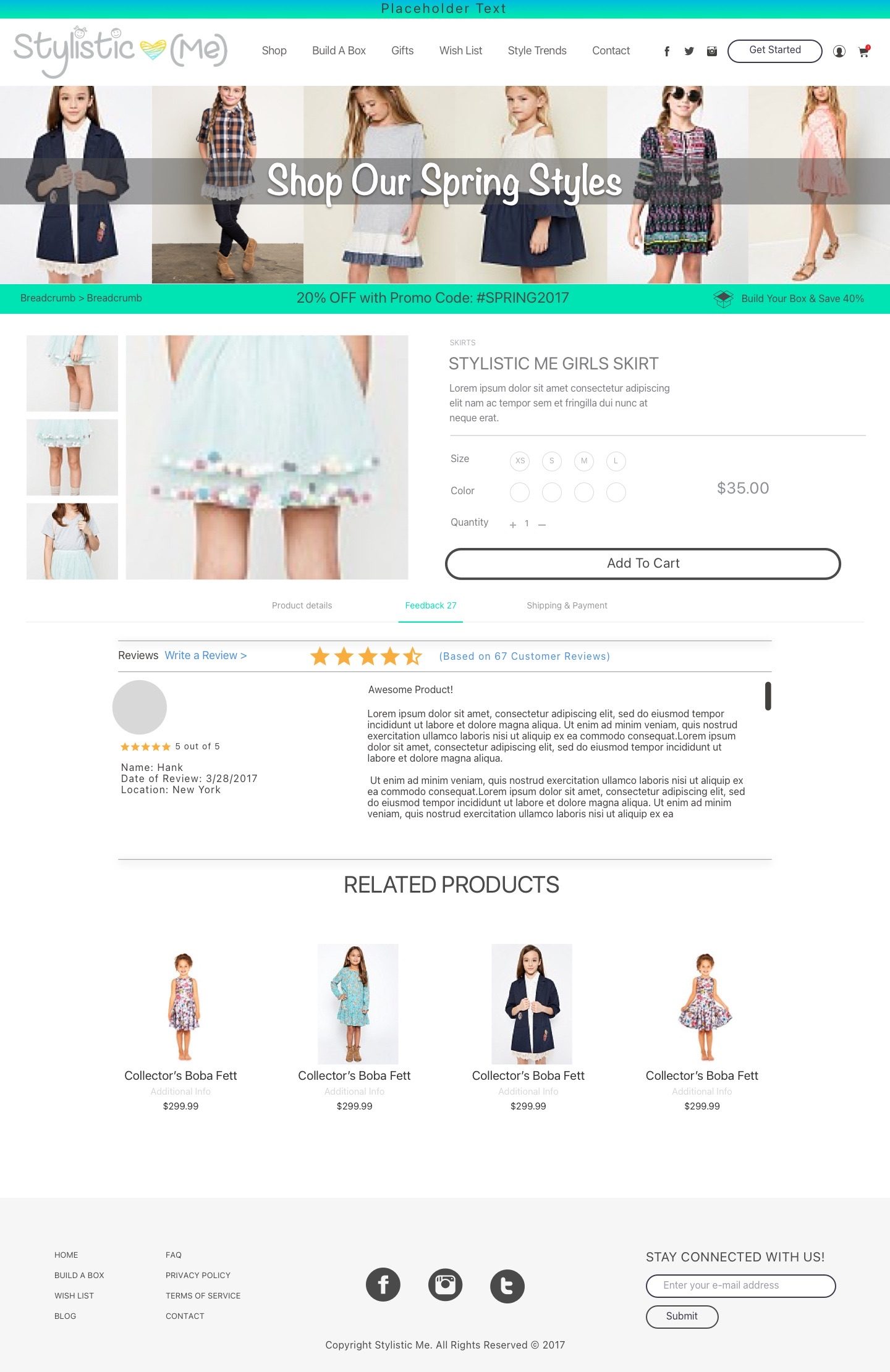 Stylistic Product Details